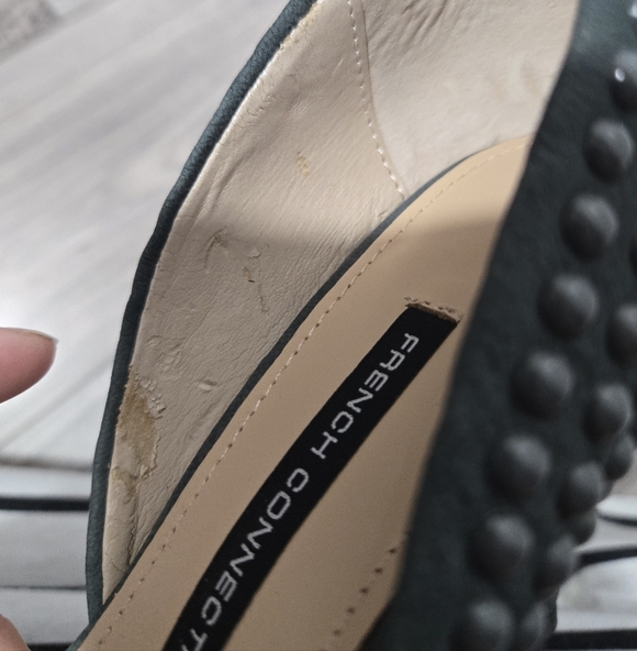 French Connection Women's Gray Ellis Studded Suede Heels Size 9 - Picture 11 of 14